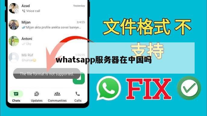 whatsapp服务器在中国吗